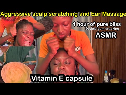 ASMR✨Cousin Aggressively Got the itchy spot on my braids, with cornrows take down and head massage