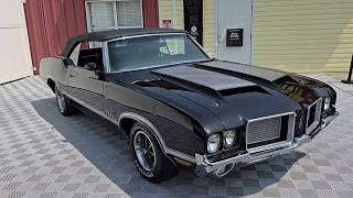 1972 Oldsmobile Cutlass 442 Convertible Triple black Beauty