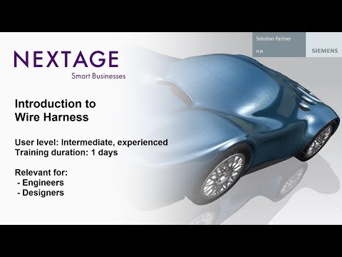 SE Solid Edge Wire Harness - Course Summary - NEXTAGE