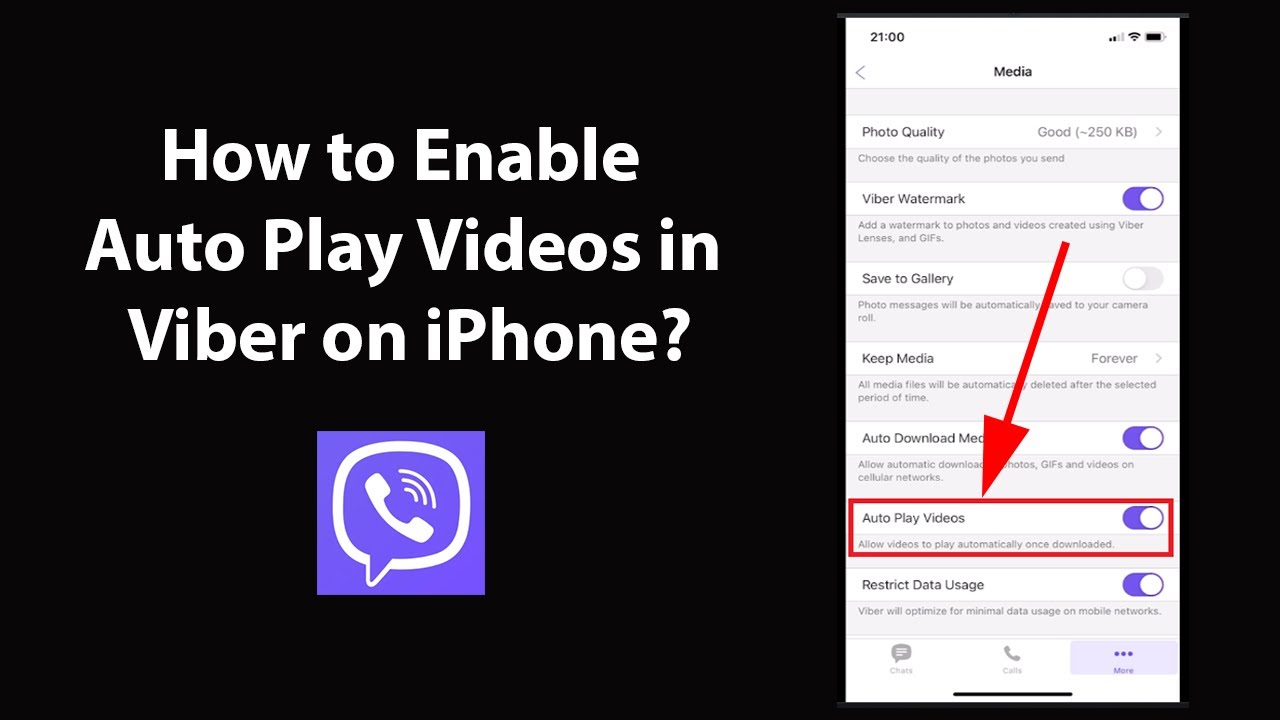 How to Enable Auto Play Videos in Viber on iPhone? YouTube