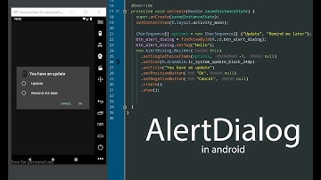 create a AlertDialog for android
