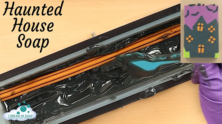 👻🦇Haunted House Cold Process Soap, Very early Halloween soap. Soap making and cutting 🦇👻