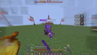 small minecraft pvp montage on pojav launcher ( touch control) @aimbotpie