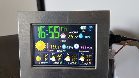 Монитор погоды на ESP32