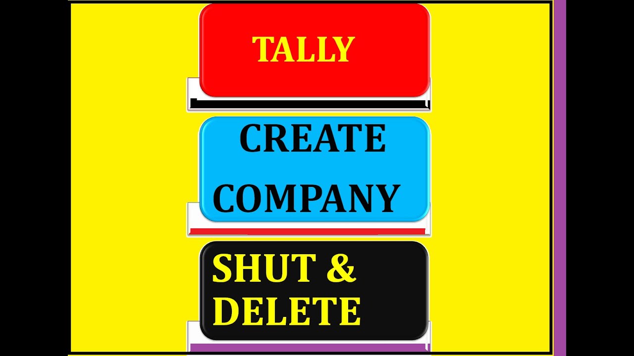 Tally How To Create New Company In Tally Erp 9 Software Company Creat Company Create Software