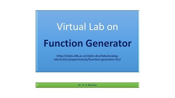 Function Generator | Virtual Lab | V H Mankar