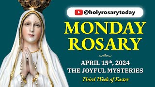 MONDAY HOLY ROSARY 💙 APRIL 15, 2024 💙 THE JOYFUL MYSTERIES OF THE ROSARY [VIRTUAL] #holyrosarytoday