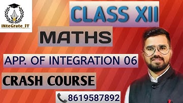 R.B.S.E Class XII Mathematics- Lec 06 Application of Integration By JD Sir