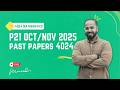 🔥 LIVE | O Level Maths 4024 Paper 21 (Calculator) | Solving LATEST 2025 Past Papers | Oct/Nov 2025