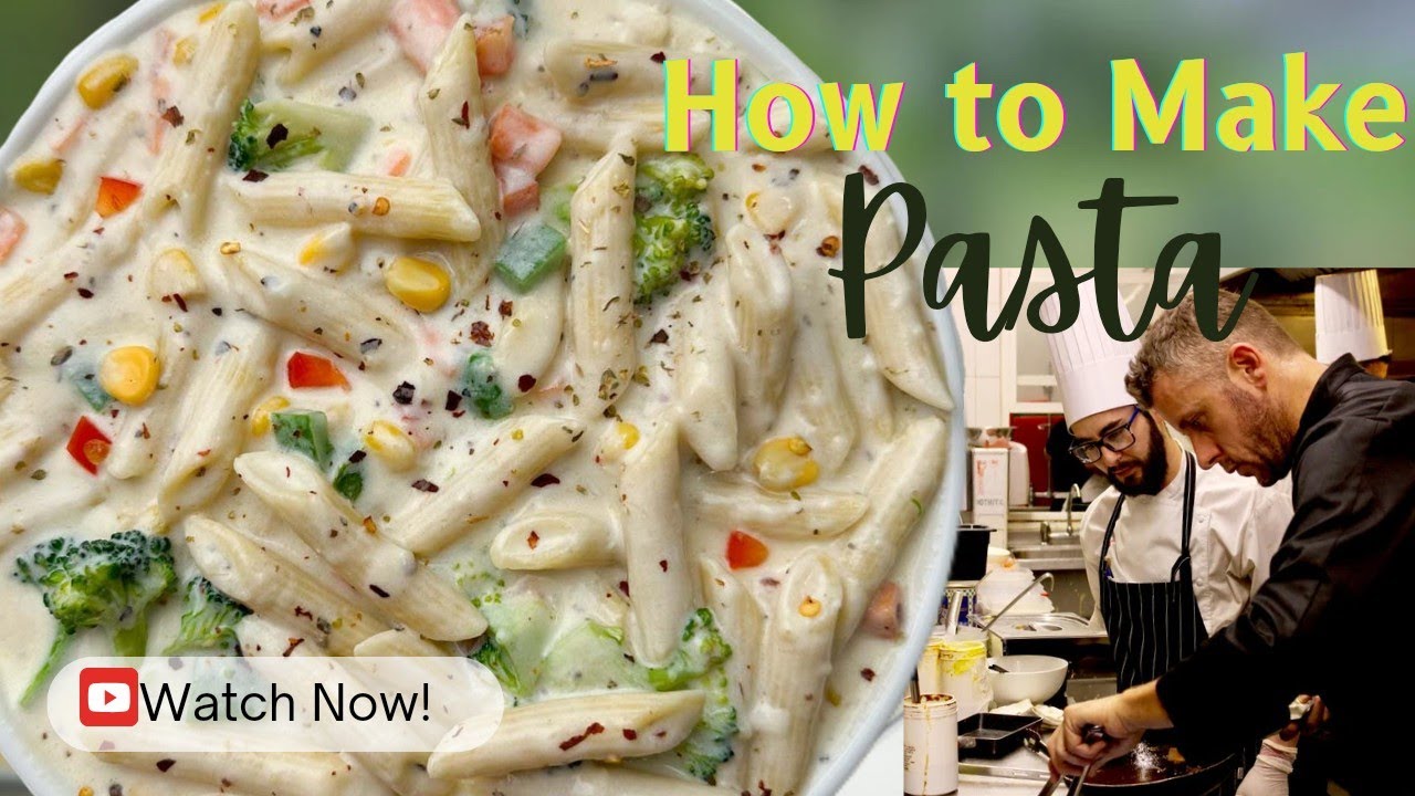 Italian White sauce Pasta Original recipe ! Pasta Kaise Banaye Hindi Me