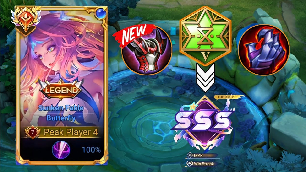 BROKEN DAMAGE!! TOP ASIA BUTTERFLY BEST COOLDOWN BUILD | BUTTERFLY NEW META BUILD - HONOR OF KINGS