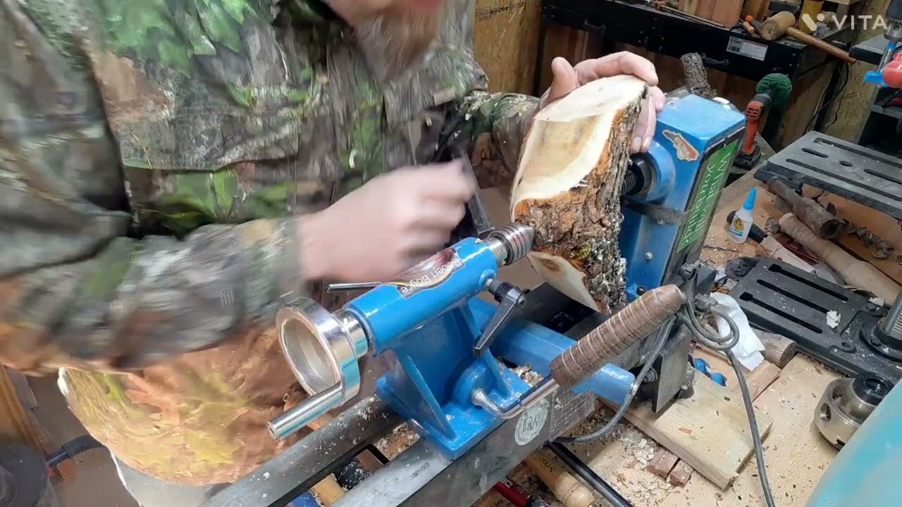 Natural Edge Sassafras Banana Winged Bowl Wood Turning @RobertBoyceWoodTurning