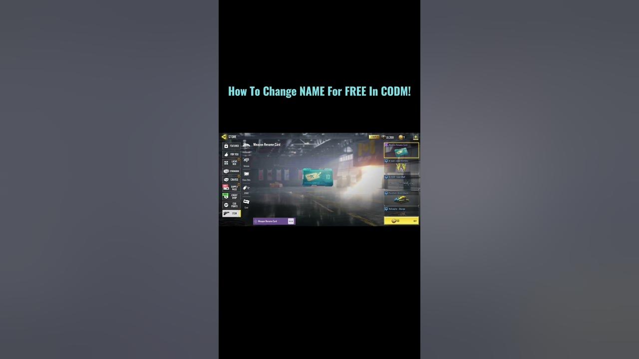 How To Change NAME For FREE In CODM shorts YouTube how-to-change-name-for-free-in-codm-shorts-youtube