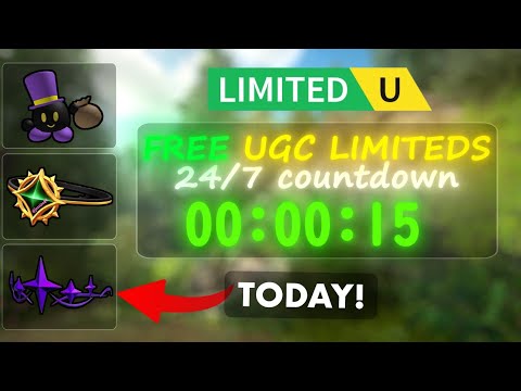 FREE UGC LIMITEDS ROBLOX! - COUNTDOWN & LINKS!  (24/7 Live) 👑's Avatar