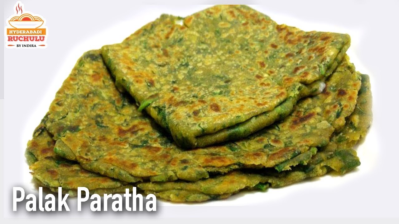 Palak Paratha in Telugu (Spinach Paratha) Healthy Breakfast Ideas for