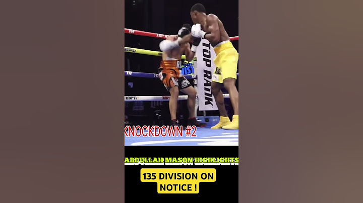 DAMN (WATCH) BRUTAL: "HIGHLIGHTS" ALL 3 KNOCKDOWNS ABDULLAH MASON SCORED TO STOP OMALES IN 4 ROUNDS!