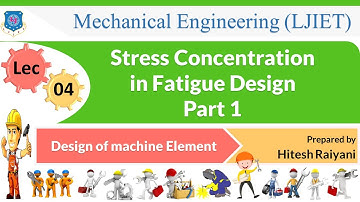 L 04 Stress Concentration in Fatigue Design Part 1 | Design of machine Element | Mechanical