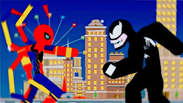Spiderman vs venom |sticknodes
