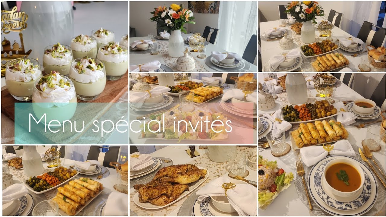 Menu d'Iftar pour invités🌙 |Idées et recettes simples et faciles