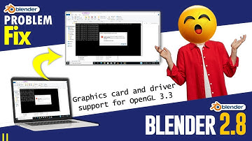 How to Fix Blender Graphics Card or Driver Unsupported Problem | Run without Graphics (Open GL 3.3)