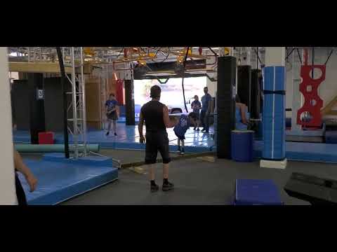 Trey Speed Ninja Warrior competition.