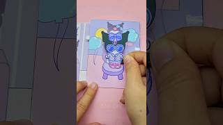 ngôi nhà tím hoành tráng cùa Kuromi#youtubeshorts #amidiy #diycrafts #satisfying #paperplay