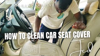 how to clean car seat easy way clean at home car #jagancardrive #tractor