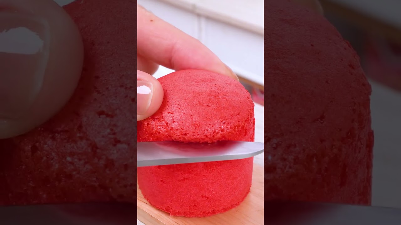 Watermelon Buttercream Cake🌈  Satisfying ASMR | Mini Cake #shorts #asmr #miniature #minicake