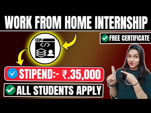 🔴Work From Home Internship | Free Internship With Certificate Online🔥| Full stack development