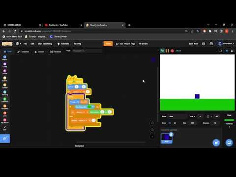 Realistic gravity tutorial in scratch - YouTube