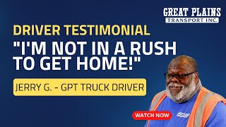 Truck Driver Testimonial - Jerry Goodman