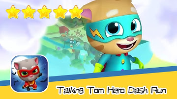 Talking Tom Hero Dash Run Day175 Walkthrough Endless runner Save the world Recommend index five star