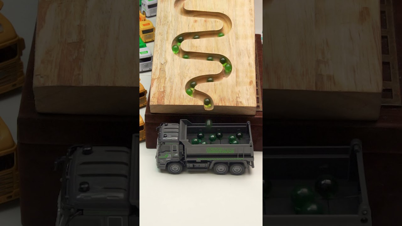 Marble Run ASMR☆ HABA Wave Slope & Rattling Slope, Dump Truck🛻 