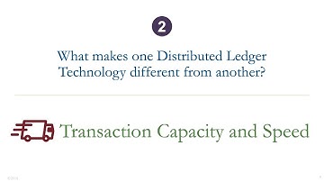 Distributed Ledger Technologies, Part 2 of 8: Transaction Capacity and Speed