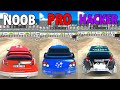 Rally racer drift  noob vs pro vs hacker