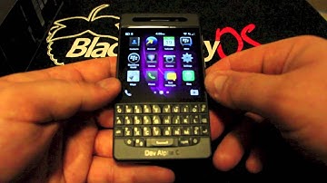 BlackBerry 10 Dev Alpha C Walkthrough