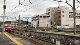 名鉄6000系6046編成+6500系6511編成 急行内海行き 犬山到着