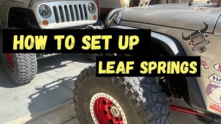 LEAF SPRING SUSPENSION  Project Maple Leaf Jeep Build (no. 14)