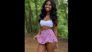 Shellie in showy summer wear 