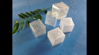 Scotch tape ice cubes  🧊 / DIY cube     / transparent box/ DIY transparent tape case