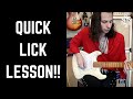 Quick lick lesson