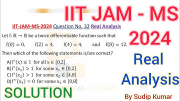 IIT JAM 2024 MS Solution | IIT JAM MS 2024 Mathematics Solution | Q.No 32 | JAM MS 2024 Q.No 32