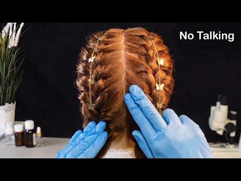 Soft Touches & Gentle Scalp Check for Tingles & Sleep (No Talking)