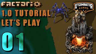Factorio 1.0 Tutorial Lets Play EP1 - First Steps: Introduction Guide For New Players Gameplay