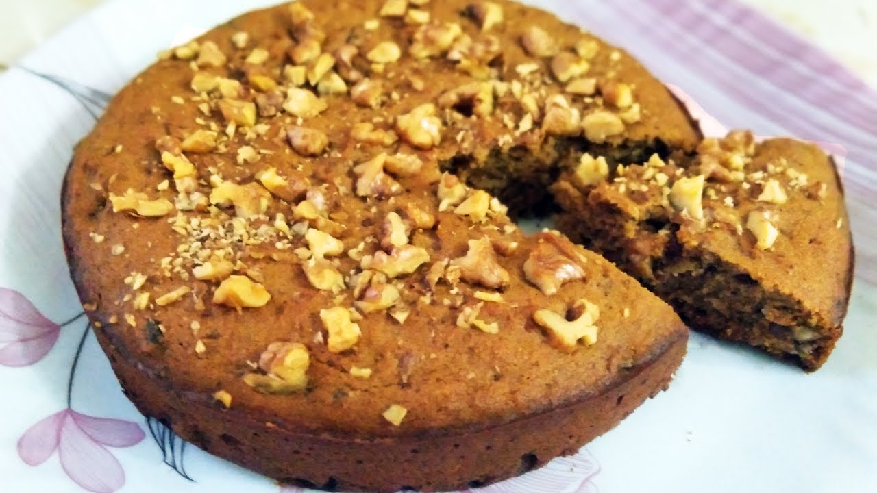 Dates and Walnut Cake Gluten Free Very Tasty Recipe YouTube