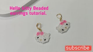 Master the art of making adorable Hello Kitty earrings.