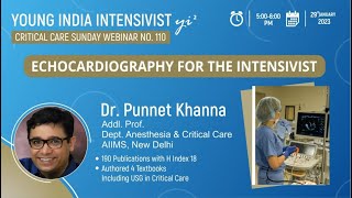 Echocardiography basics ICU (1) Dr Punit Khanna Addl Prof Aiims (Anesth & CCM)