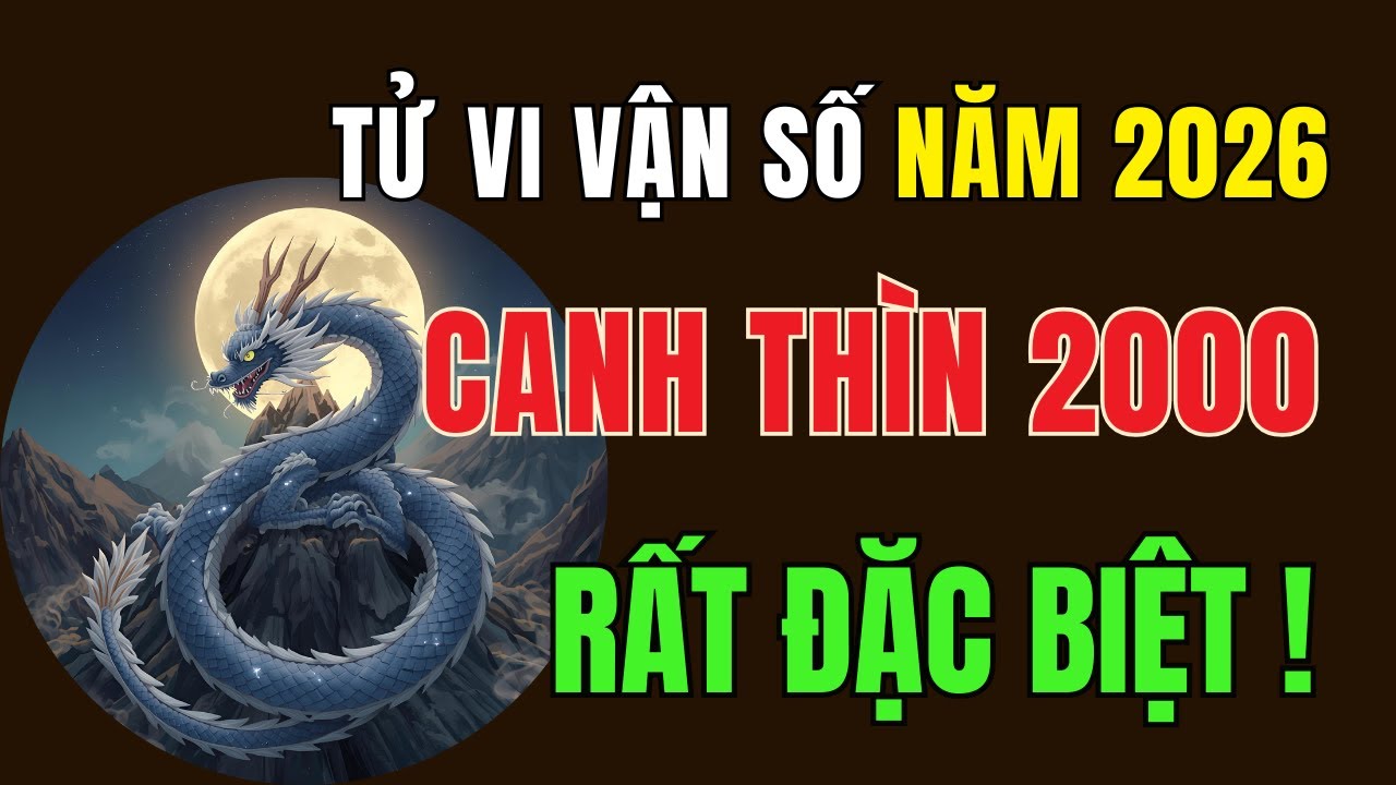 Tử vi Năm 2026 của Tuổi Canh Thìn 2000, Rất đặc Biệt, báo nhiều nhiều thay đổi trong mệnh tuổi này.