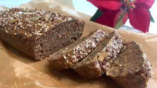 Easy Gluten free Green Buckwheat- Quinoa Bread | Vegan & Yeast free