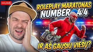 🔴 Vyrgis šiandien nebus sučiuptas per GTA ROLEPLAY - !maratonas 4️⃣/4️⃣